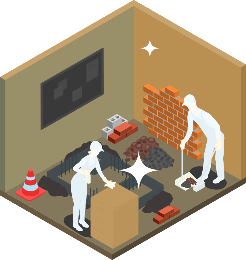 Čišćenje nakon građevinskih radova